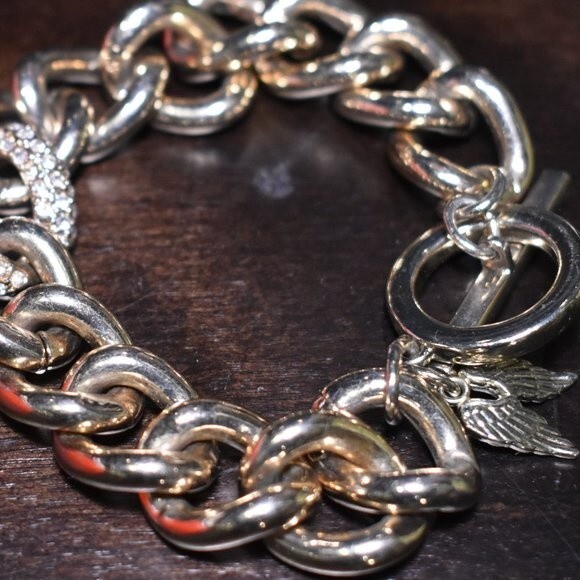 Victoria's Secret Chunky Gold Chain Bracelet - Picture 5 of 11